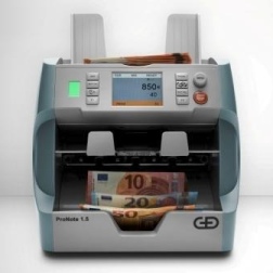 German Gisecke Devrient Pronote 1,5 Series  1+1 Pocket Size Banknote Counting Machine